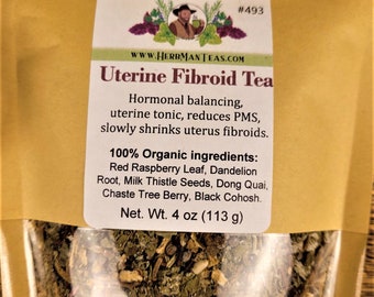 FIBROID TEA  - Proven effective organic tea blend by master herbalist Khabir - reducing balancing nourishing