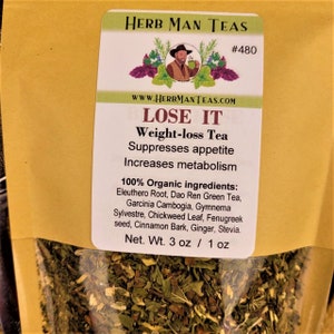 Best WEIGHT MANAGEMENT TEA: - Proven and effective organic tea blend by master herbalist Khabir -burn fat