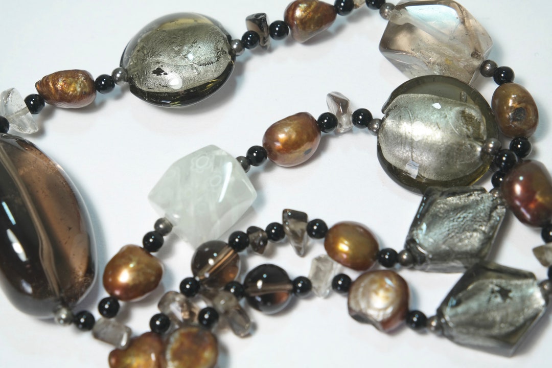 Lot De Perles Rondes En Verre Bleu Lapis Vintage - 50g, Origine Inde Années 80, Occasion