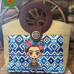 Handmade Mexican bag, Bolsa Mexicana,, Mexican bags, Jute bag, Frida and Lele bags, crossbody bags, Traditional bags
