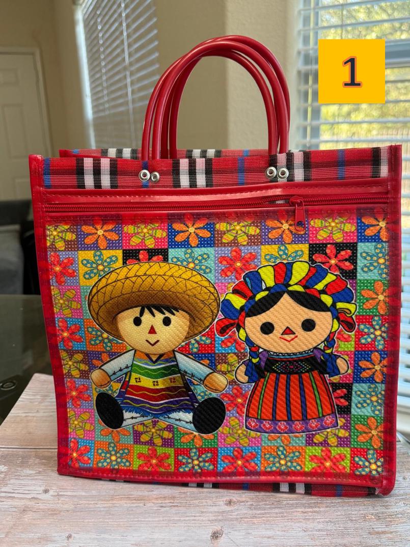 マリホジャMercado Bag Bianca (Black&Cream)