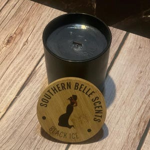 PREORDER Black Ice Candle- Bold Masculine Scent I Men&#39;s Collection by Southern Belle Scents