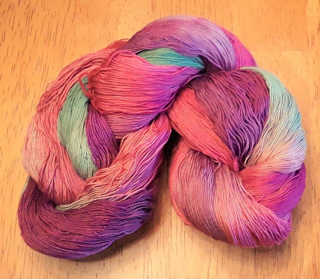 Hand Dyed Cotton Crochet Thread Sizes 10 and 20, Vervain Colors, 50