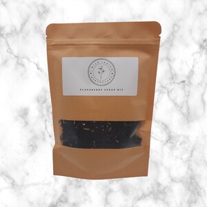 Elderberry Syrup Kit | Apothecary Kit | Sambucus Nigra | Diy Elderberry Syrup | Immune Support | Organic Elderberry Kit