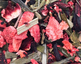 Strawberry Green Tea Bliss | Loose Leaf Tea | Strawberry Tea | Green Tea | Organic Tea | Herbal Tea | Gift for Tea Lover | Gift for Mom