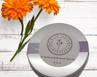 Eczema and Psoriasis Salve | Eczema Lotion | Eczema Cream | Calendula Salve | Herbal | Skin Lotion & Oil | Body Balm | Oat Body Lotion