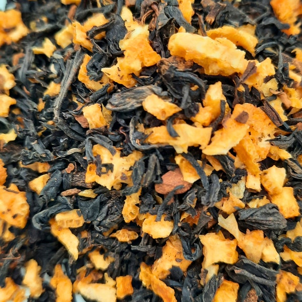 Organic Orange Spice Tea| Black Tea | Loose Leaf | Fall Tea| Orange Cinnamon Spice |Gift for Tea Lovers  | Citrus Tea | Hand Blended Tea