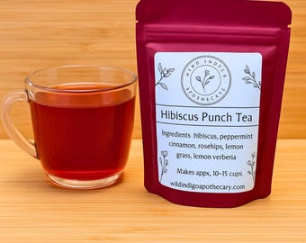 Hibiscus Punch Tea | Gift for Mom | Gift for tea lovers | Herbal Tea | Loose Leaf Tea