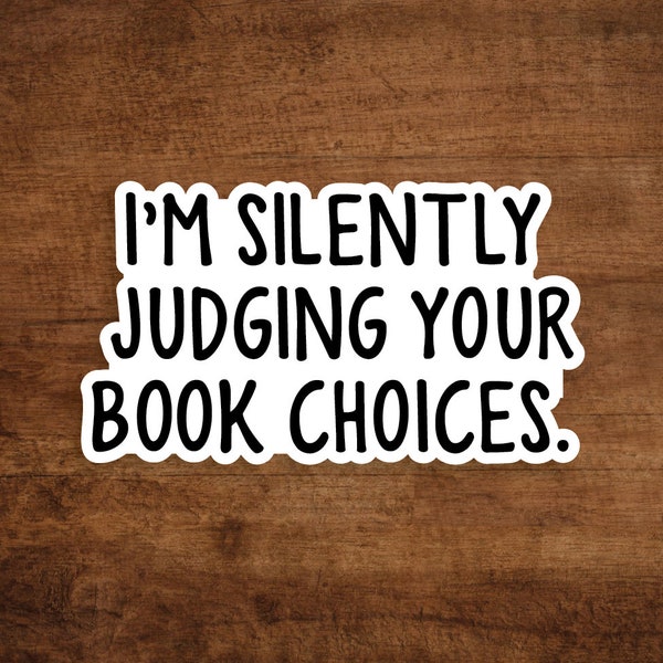 I'm Silently Judging Your Book Choices