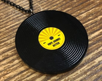 Vinyl Record LP Necklace