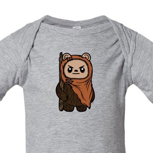 Ewok Inspired Baby Onesie image 1