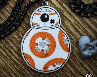BB-8 Inspired Acrylic Necklace