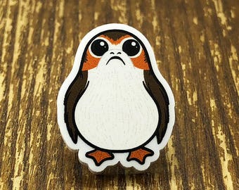 Porg Inspired Brooch Pin