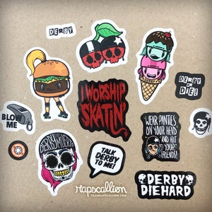 Roller Derby Vinyl Sticker Sheet image 2