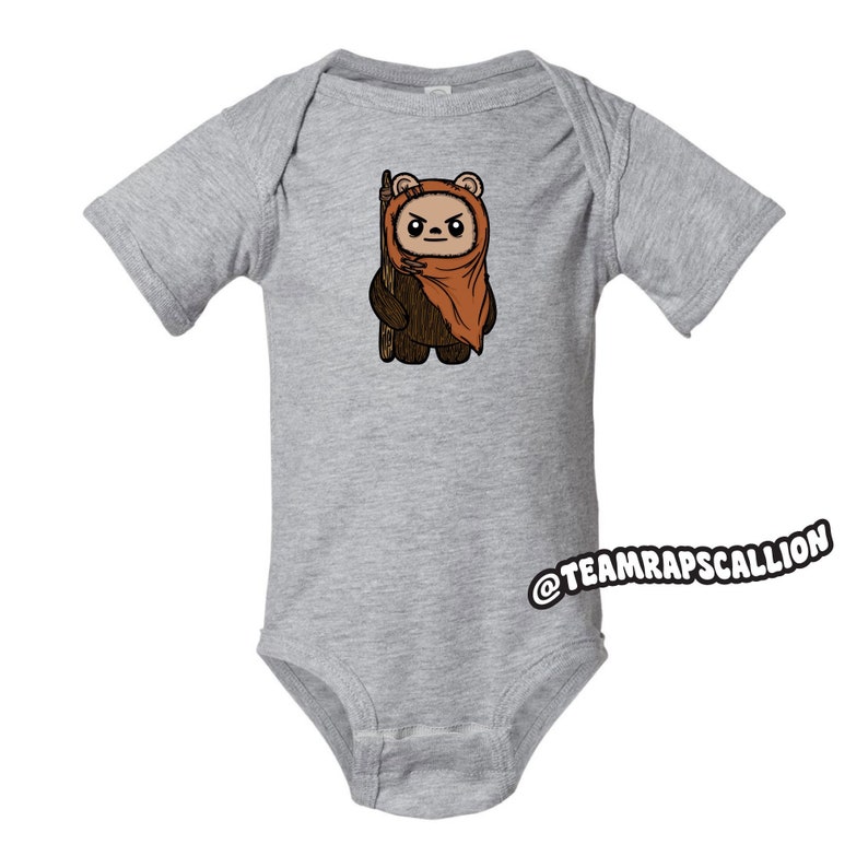 Ewok Inspired Baby Onesie image 1