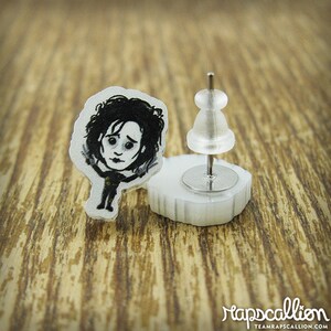 Edward Scissorhands Inspired Acrylic Earrings