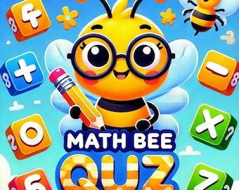 Interactive Math Bee Quiz – Educational Math Game for Kids Ages 5-10