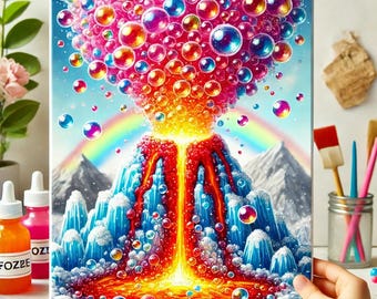 Fizzy Frozen Volcano DIY Science Kit, Winter STEM Experiment