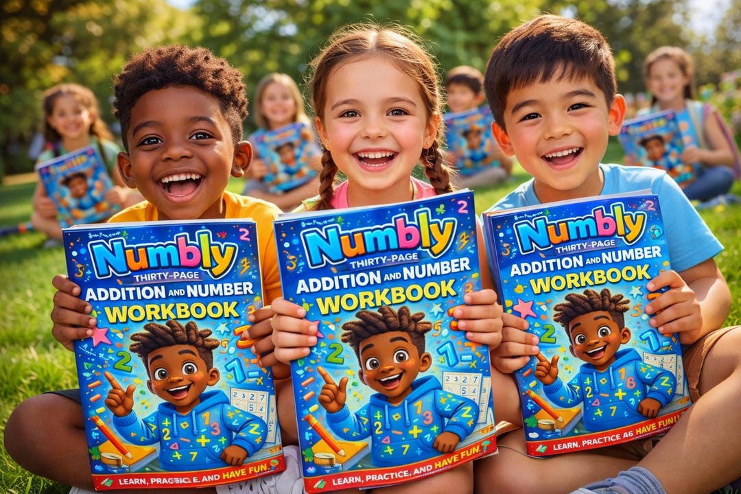 Numbly Addition and Number Workbook - Etsy