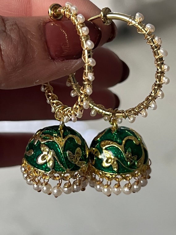 Floral Elegance in Silver Jhumka Earrings – Deara Fashion Accessories