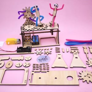 DIY Dancer Geartrain - Kit didattico STEM in legno per bambini