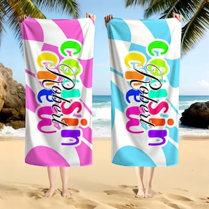 Personalized Cousin Crew Beach Towel,Custom Name Beach Towel,Matching Cousin Trip Gift,Summer Beach Gift For Cousin,Family Vacation Gift
