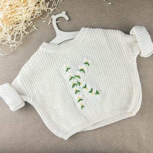Custom Baby Name Sweater,Personalized Baby Name Jumper,Embroidered Baby Sweater,Toddler Sweater with Name,Monogrammed Baby Gift,