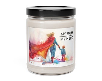 Superhero Mom Scented Soy Candle, 9oz