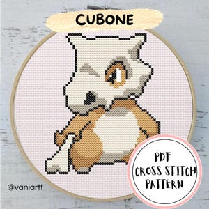 Cubone | Cross Stitch Pattern