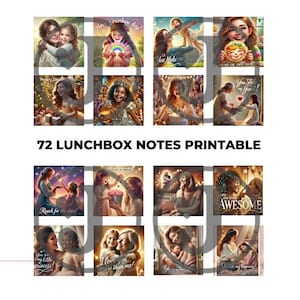 Notas de princesa para la lonchera de niñas, notas imprimibles para la lonchera, lindas notas para el almuerzo, tarjetas de ánimo para niños, lindo mensaje escolar imprimible.