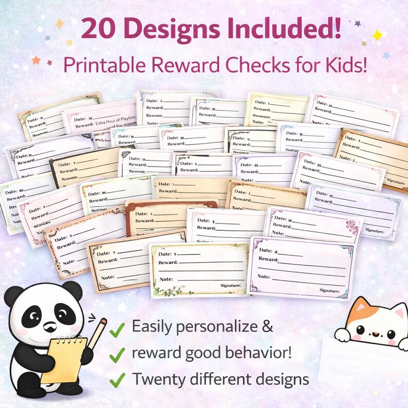 Kids Habit Tracker Bundle Printable – Daily Routine Chart & Reward ...