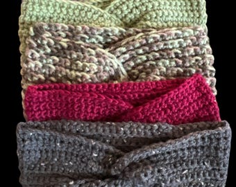 Crochet Headband Ear Warmer, Acrylic Headband, Crochet ear warmer, woman's headband