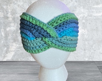 Women's Small Ear Warmer, Teen headband, Crochet Ear Warmer, Teen Ear Warmer, Acrylic Head Band Ear Warmer