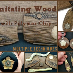 Create realistic wood imitations with Polymer Clay - PDF - Imitating Wood Techniques Tutorial - Polymer Clay Tutorial - Digital PDF Download