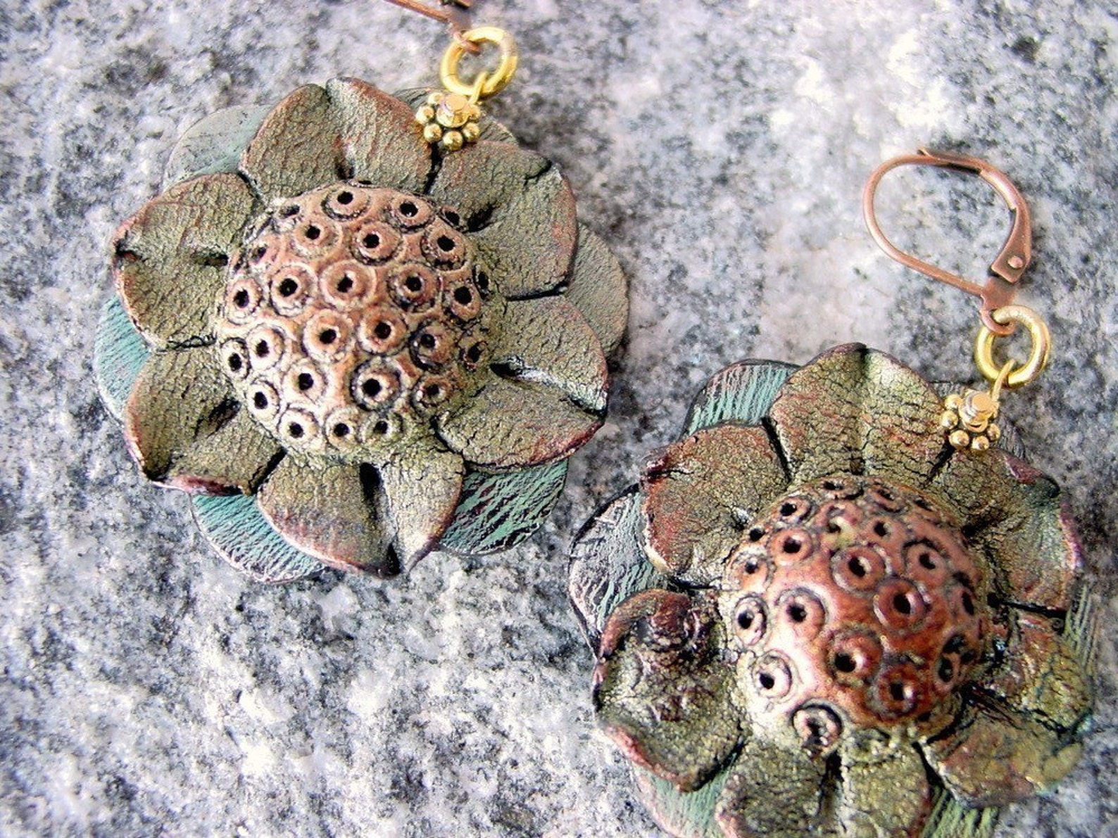 Lotus Flower Pendant Polymer Clay Tutorial Digital PDF Etsy