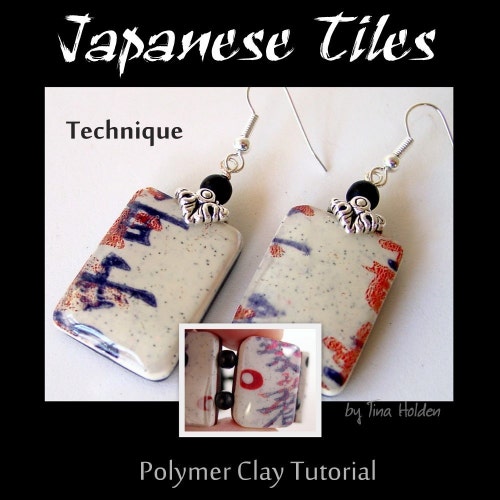 Japanese Tile Prints Polymer Clay Tutorial Digital PDF Etsy