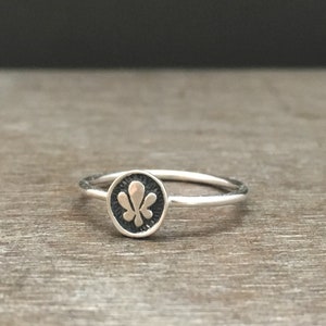 Blumen Stapelring - Sterling Silber Ringe - Tribal Ringe einzigartige Ringe Boho Ringe - Boho Ringe - Blatt Ring - Blumen Ring zarter Ring
