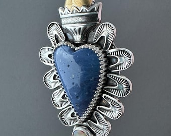 Leland Blue and Opal Sacred Heart Chain sold separately