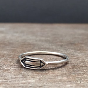 Crystal stacking rings - sterling silver rings - unique rings - boho rings - bohemian rings - stack ring
