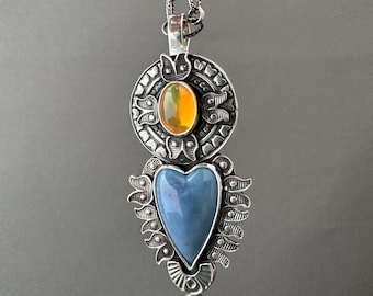 Leland Blue and Opal Sacred Heart Chain sold separately