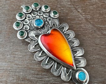 Rosarita and gems Sacred Heart Chain sold separately