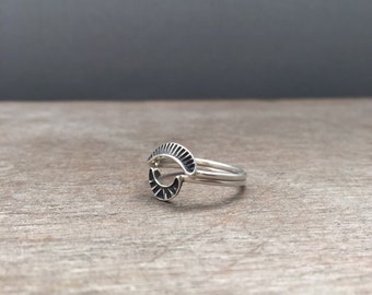 Accent stacking rings - sterling silver rings - unique rings - boho rings - bohemian rings - stack