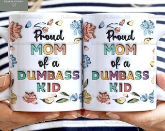 Taza de madre orgullosa de unos pocos niños, taza de vida de mamá, regalo del día de la madre, taza floral de mamá, taza de café de mamá de flores, regalo para Nana