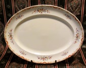 Johnson Bros 12 quot X 9 1 2 quot Oval Serving Platter Victorian Redcliffe English Dinnerware Replacement China Antique Early 19th century