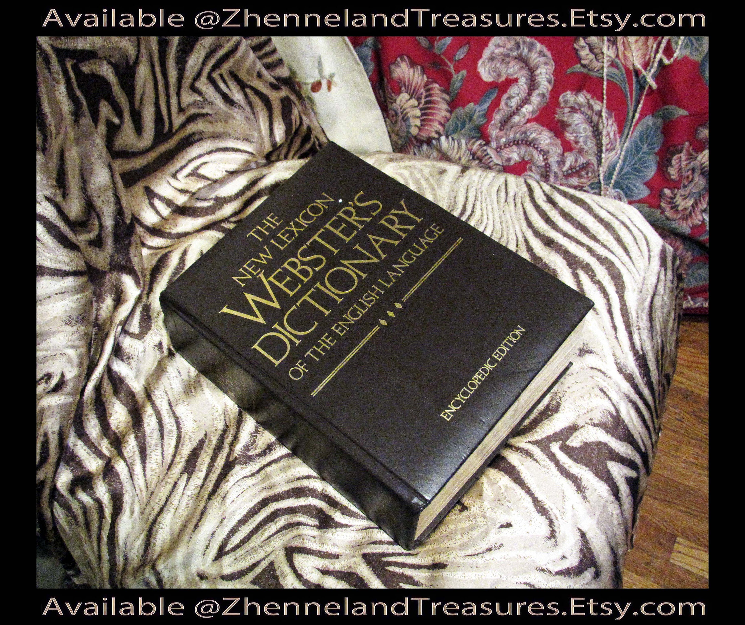 WEBSTER'S DICTIONARY | Oversize Gold Gilded Hardbound