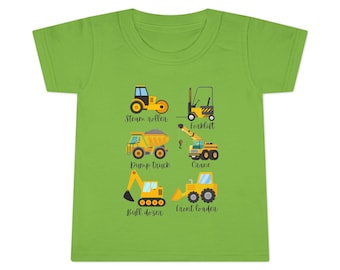 Toddler T-shirt, construction equipment