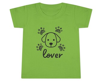 Camiseta para niños pequeños, amante de los perros