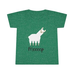 T-shirt pour tout-petit, meeep Heather Irish Green