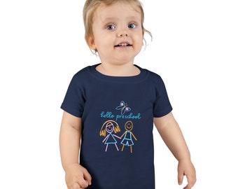 T-shirt per bambini, ciao scuola materna
