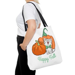 Tote Bag (AOP), happy fall